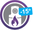 Gas fuel cell icons-purple